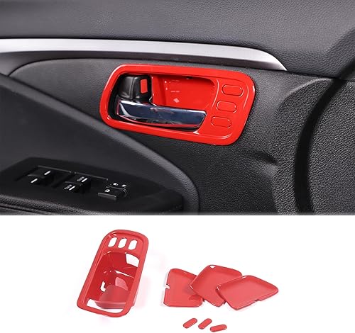 Cubierta interior de la manija de la puerta para Honda Pilot 2016-2022, 4 piezas de material ABS de material ABS protector del marco de la puerta