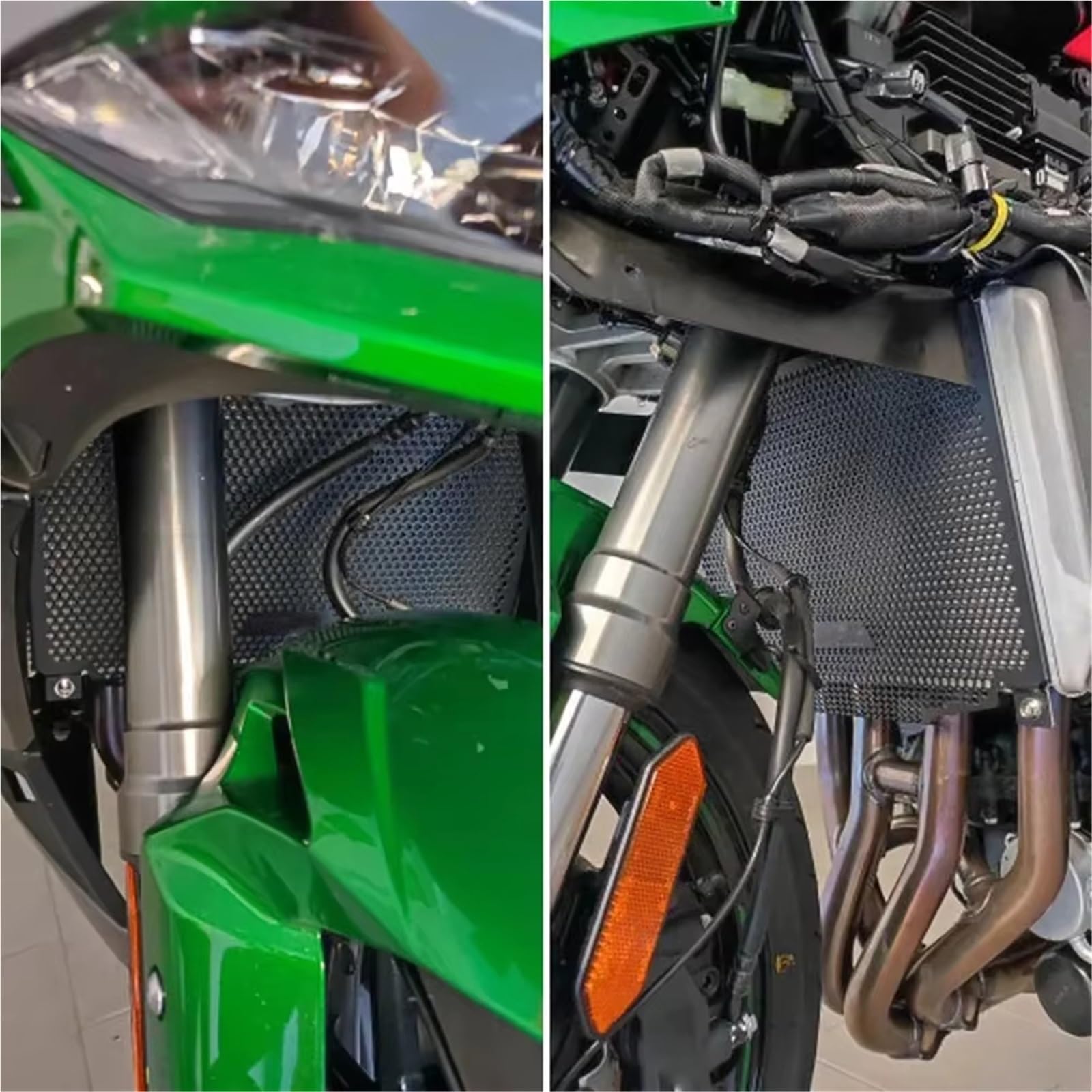 Moto Copri Radiatore Griglia Per Kawasaki Per Z1100 2026 Motociclo Copertura Della Griglia Radiatore | Accessori moto Protezione della griglia del radiatore Protezione della protezione del radiatore dell'olio della griglia