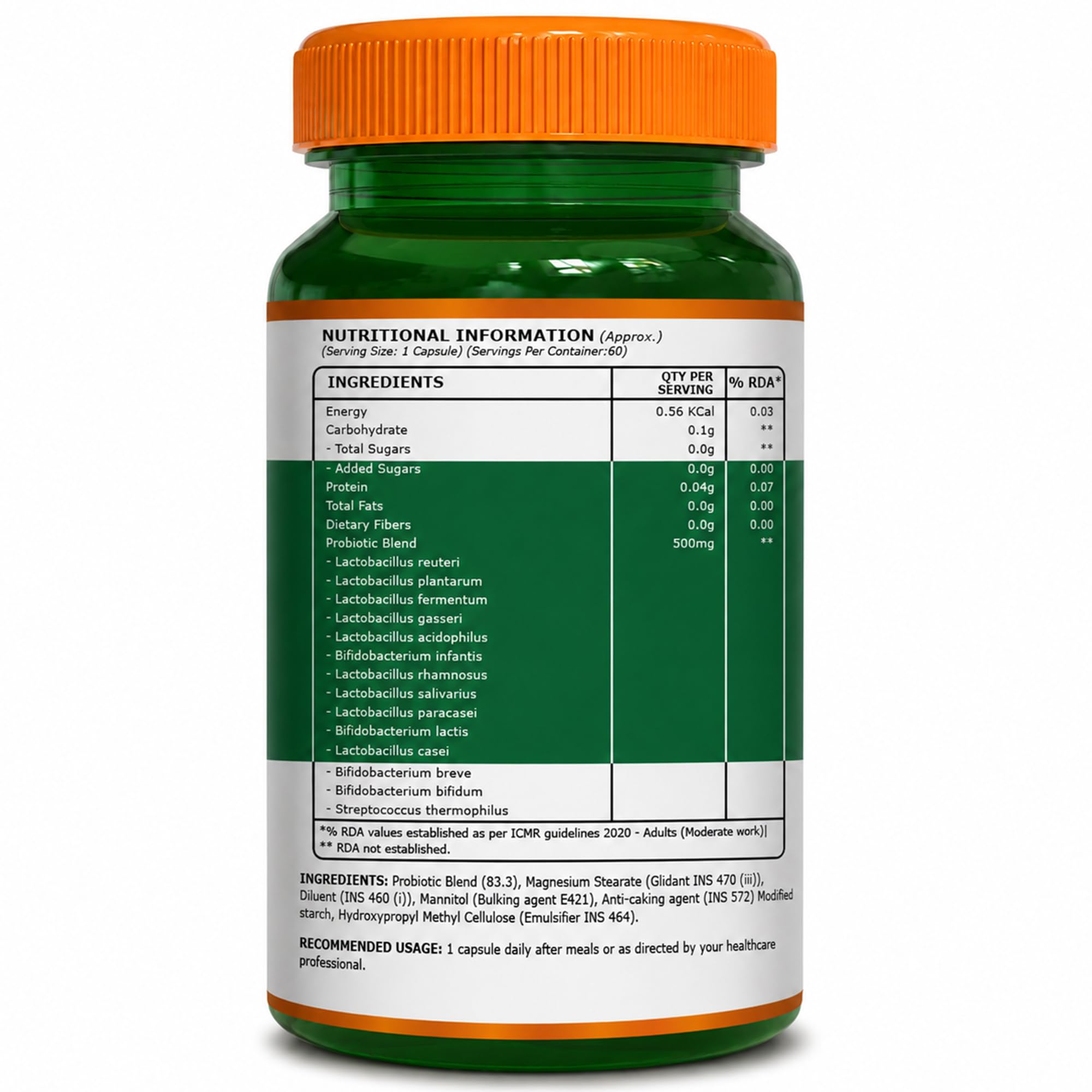 Pure Nutrition Progut Probiotics Supplement 50 Billion CFU | Gut Health Supplements with Probiotic | Gut Cleanse with Prebiotics and Probiotics | Supports Digestive Health | Relief from Gas & Bloating – 60 Capsules — Amazon image 10