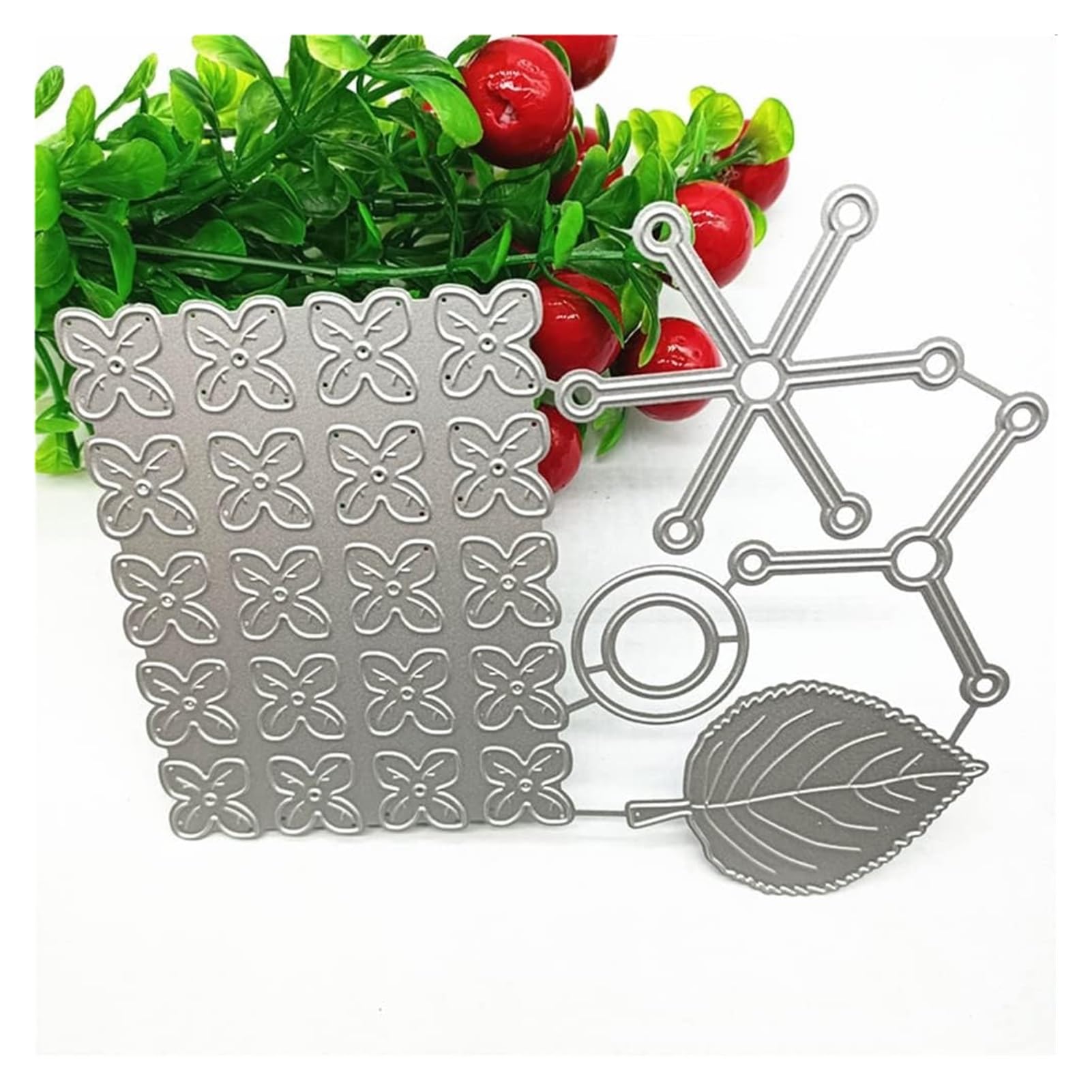 Set Di Fustelle E Timbri In Metallo E Silicio Per Goffratura E Scrapbooking - 4