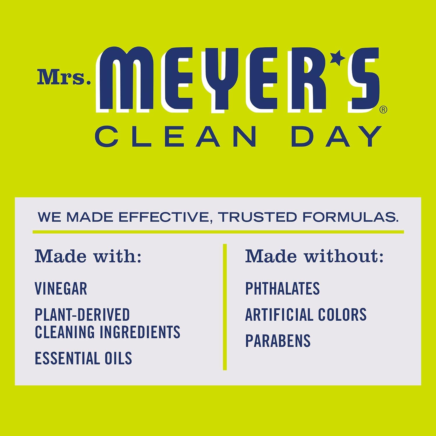 MRS. MEYER'S Clean Day Vinegar Gel Cleaner, Lemon Verbena (12 Fl Oz, Pack of 1)