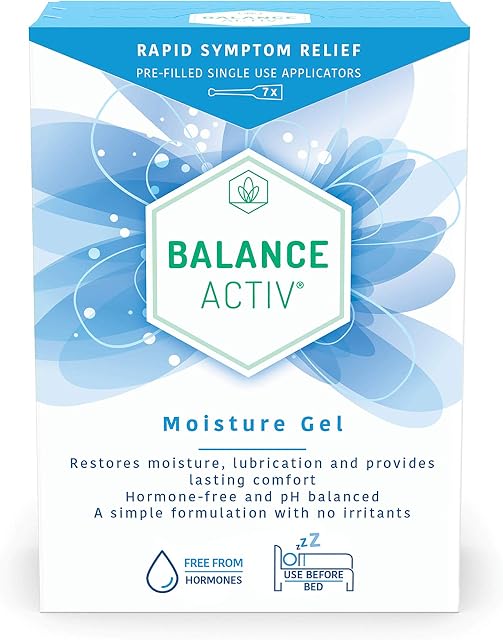 Balance Activ Moisture Gel | Vaginal Moisturiser | Fast, Long-Lasting Relief from Vaginal Dryness and Discomfort | Vaginal Dryness Treatment for Women | 7 Easy to Use Gel Applicators