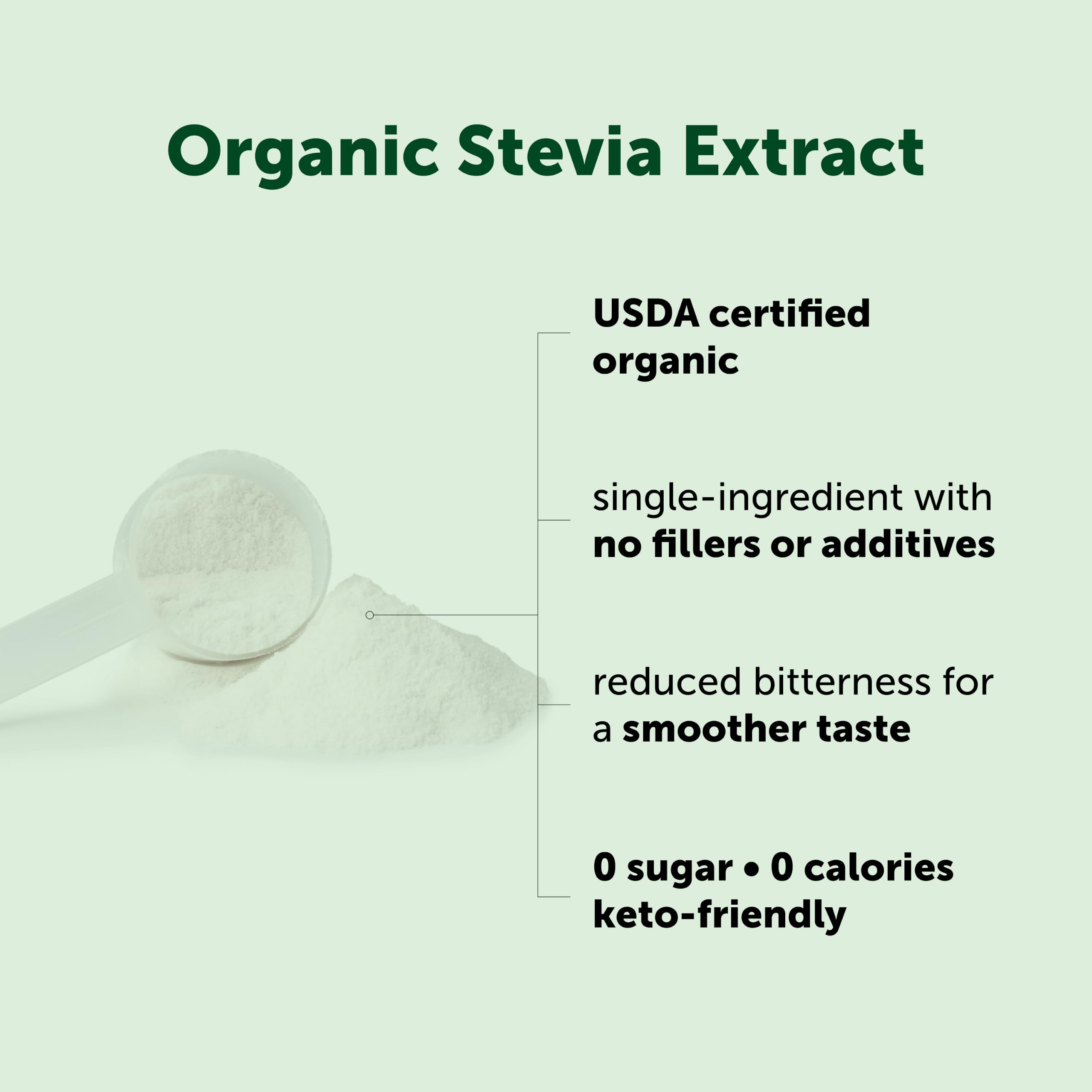 Micro Ingredients Pure Organic Stevia Extract Powder, 8 oz, No Additives — Amazon image 4