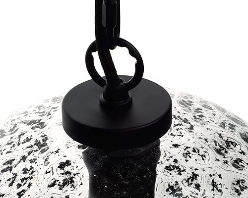 Miniatura 5 de CASAMOTION Iluminación colgante, isla de cocina, entrada, pasillo, vestíbulo, vidrio transparente, mármol negro, moderno, casa de campo, accesorios