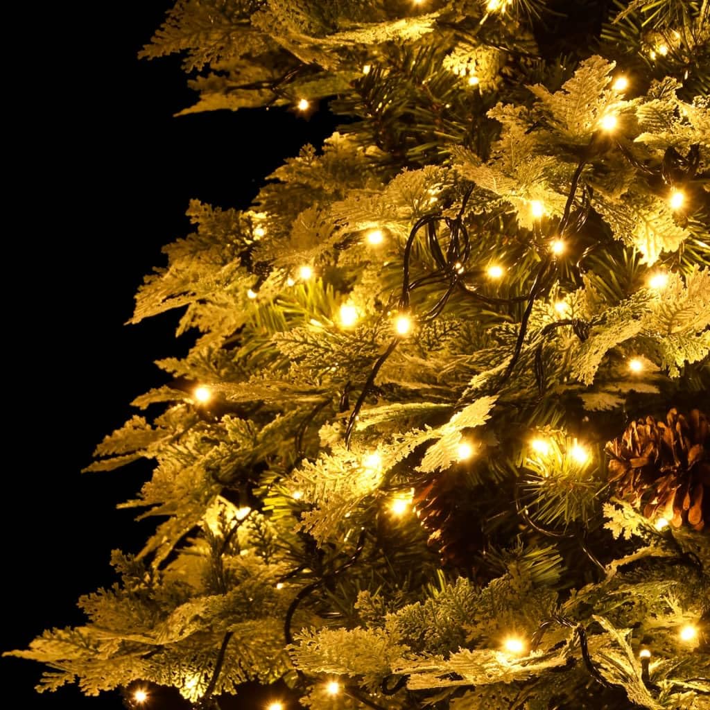 Simulazione di albero di Natale Decorazione Natalizia Mini albero di natale Albero di Natale Preilluminato con Pigne Verde 195 cm PVC e PE per Natale, casa, cucina, tavolo da pranzo