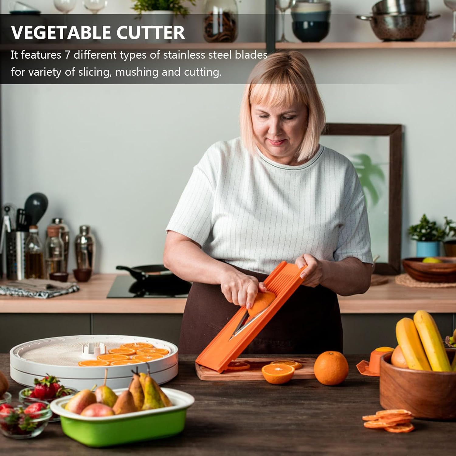 Vegetable Potato Slicer Set with 7 Blades Multifunctional