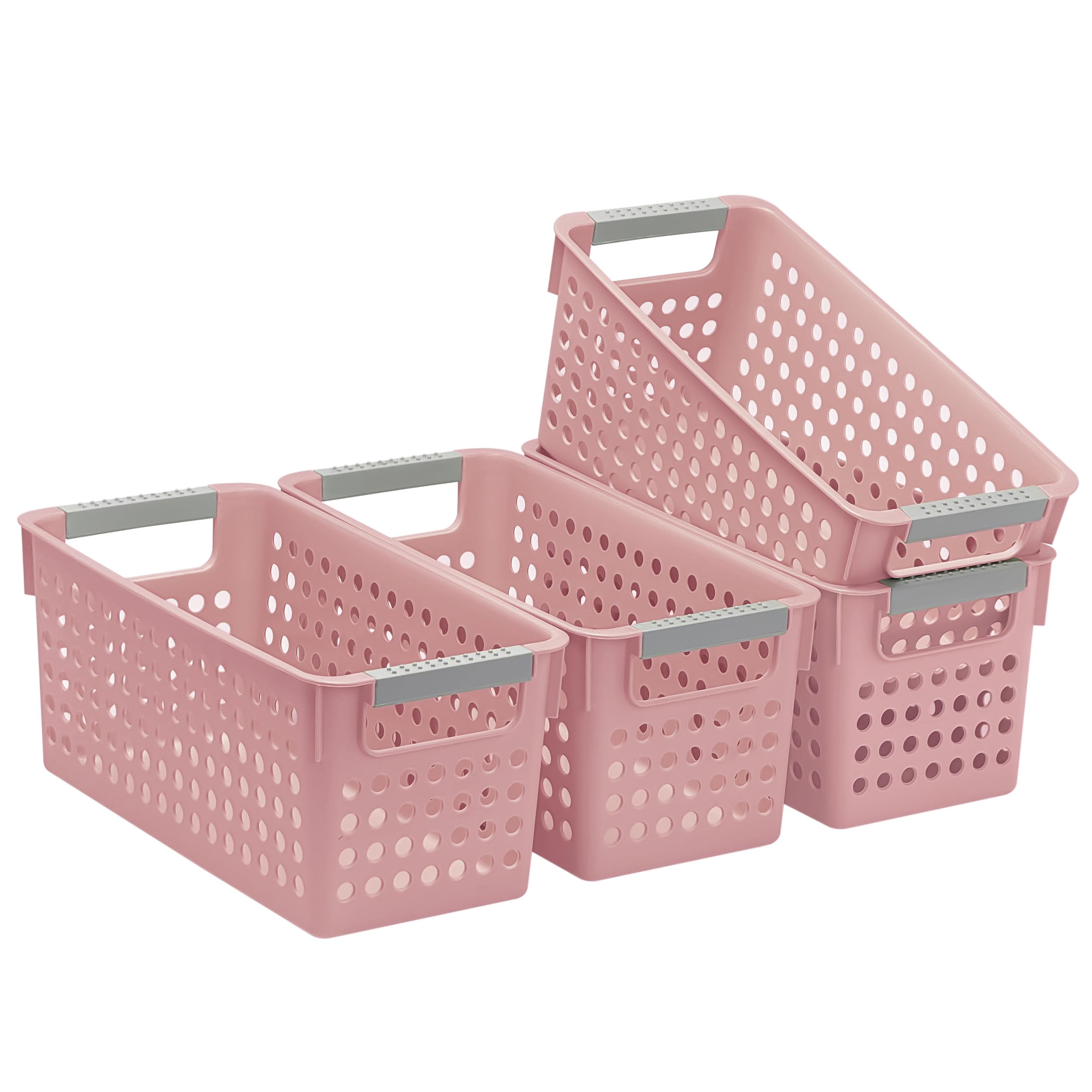 Panier de rangement plastique étroit pour ranger les étagères encombrées