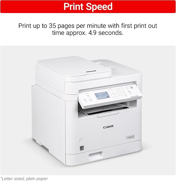 Canon imageCLASS MF284dw Wireless Black & White Laser Printer All-in-One for Home Use, Print/Copy/Scan, 2-Sided Printing, 35 PPM, Auto Doc Feeder, Mobile Device Compatible, Starter Toner Included