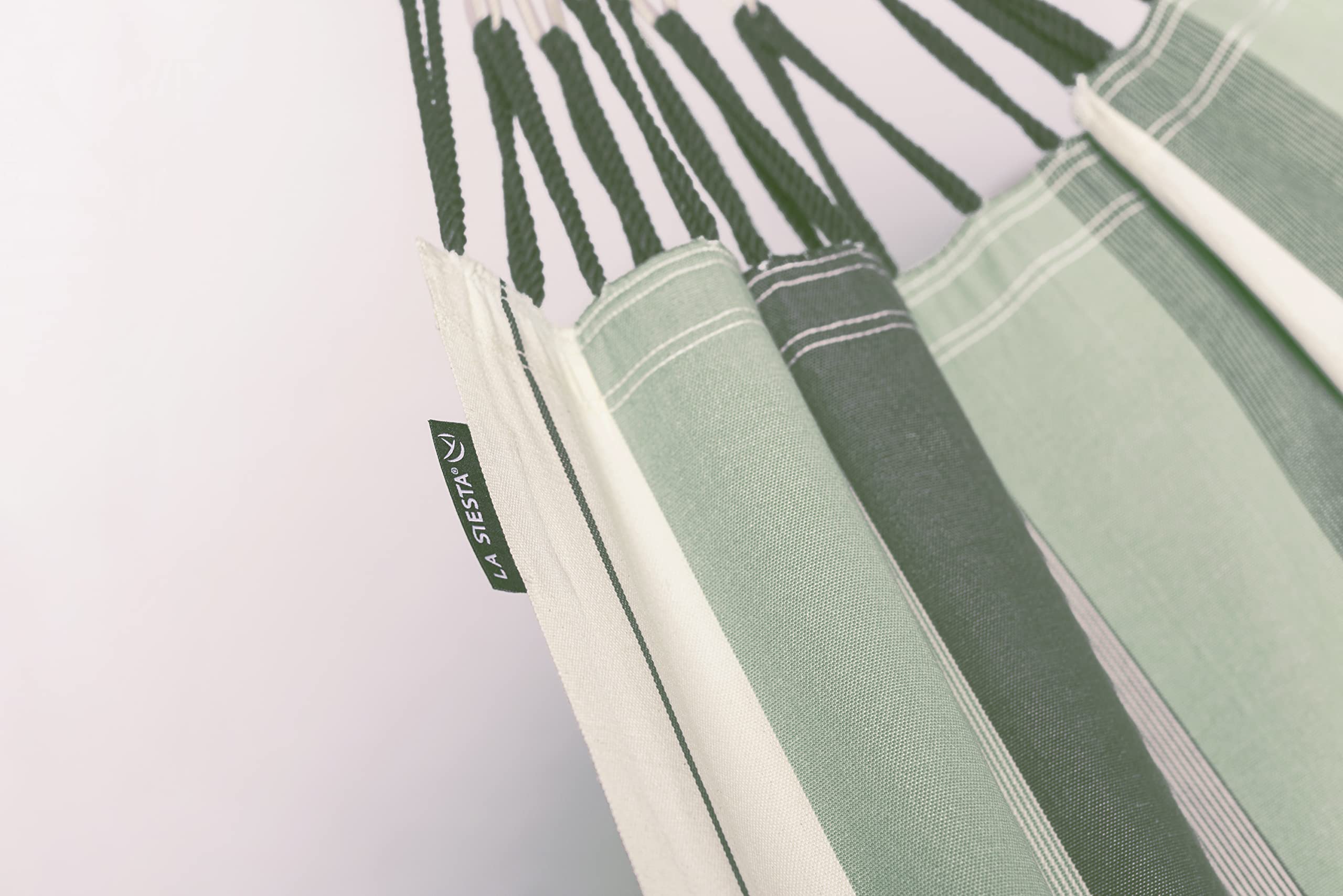 LA SIESTA® Modesta Olive - Klassische Hängematte Kingsize aus Bio-Baumwolle