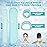 Neck Ice Pack Wrap - Cervical Cold Compress for Injuries, Reusable Hot & Cold Therapy, Adjustable Flexible Gel Migraine Ice Head Wrap (Iceblue+Iceblue)
