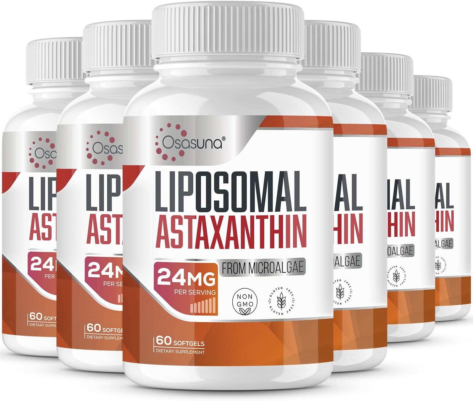 Liposomal 24mg Astaxanthin for MAX Absorption, Antioxidant Stronger Than VIT C, Astaxanthin Supplement for Immunity and Eye, Skin Function - 360 Softgels