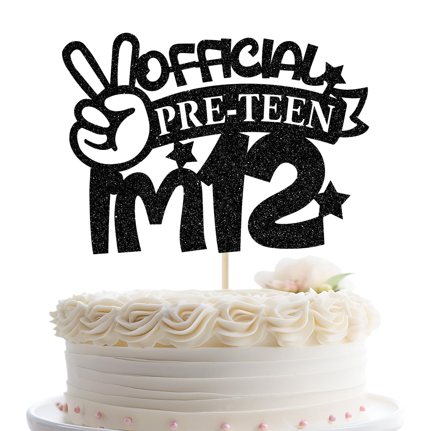 Official Pre-teen I'm 12 Cake Topper, Funny 12th Bday Decoration, 12 Pre-teen Birthday Party Decoration, Bro I'm 12, Happy 12th Birthday Cake Topper