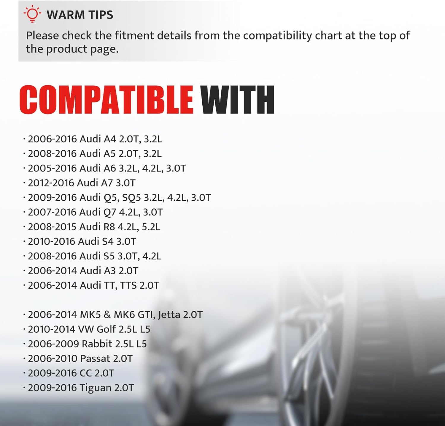 Ignition Coil Pack Replacement for Turbo 2.0 2.0T 3.2L Audi A4 A5 A6 A3 Q5 SQ5 Q7 S4 S5, VW Passat Jetta GTI CC Tiguan 2006 2007 2008 2009 2010 2011 2012 2013 2014 2015 2016, 06E905115E UF529, 4pcs