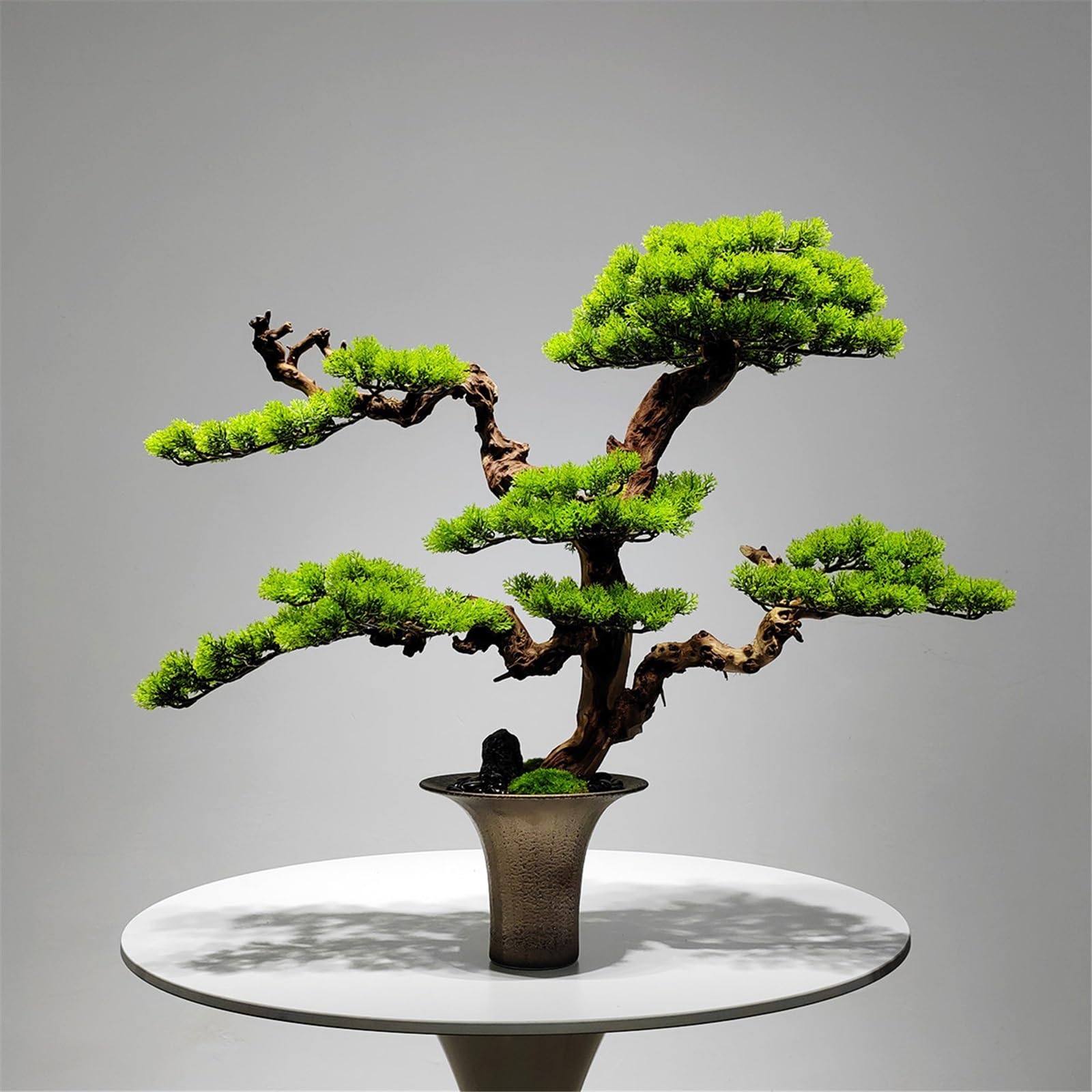 Sztuczne rośliny, sztuczne drzewka bonsai, dekoracyjne sztuczne rośliny do wnętrz z ceramicznymi doniczkami do domu, stołu, biura lub biurka.