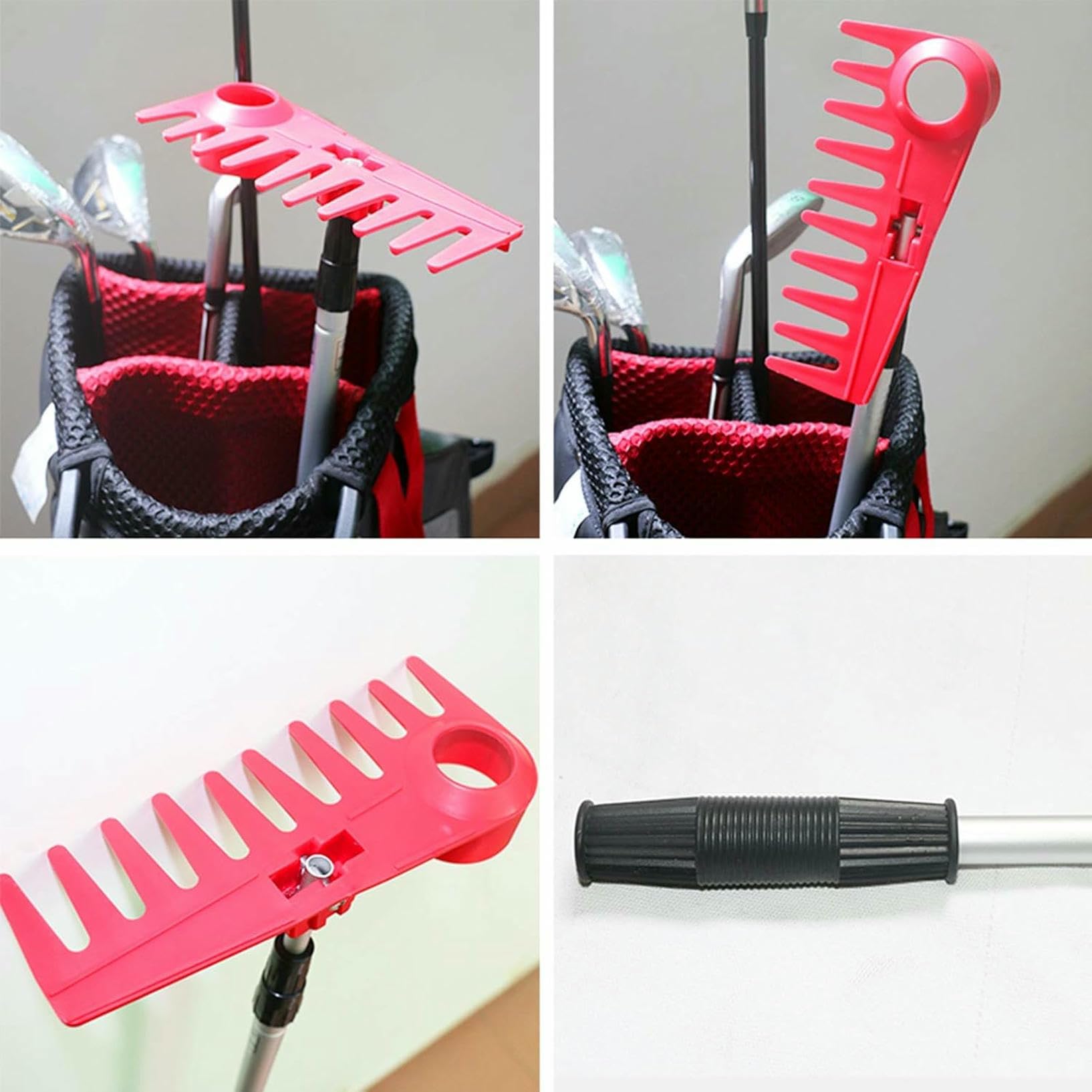 Golf Sand Rake, Lawn Leveling Tool - Leveling Lawn Rake Z 39'' Długim Uchwytem Ze Stali Nierdzewnej, Lawn Leveler For Soil Dirt Sand Top Dressing