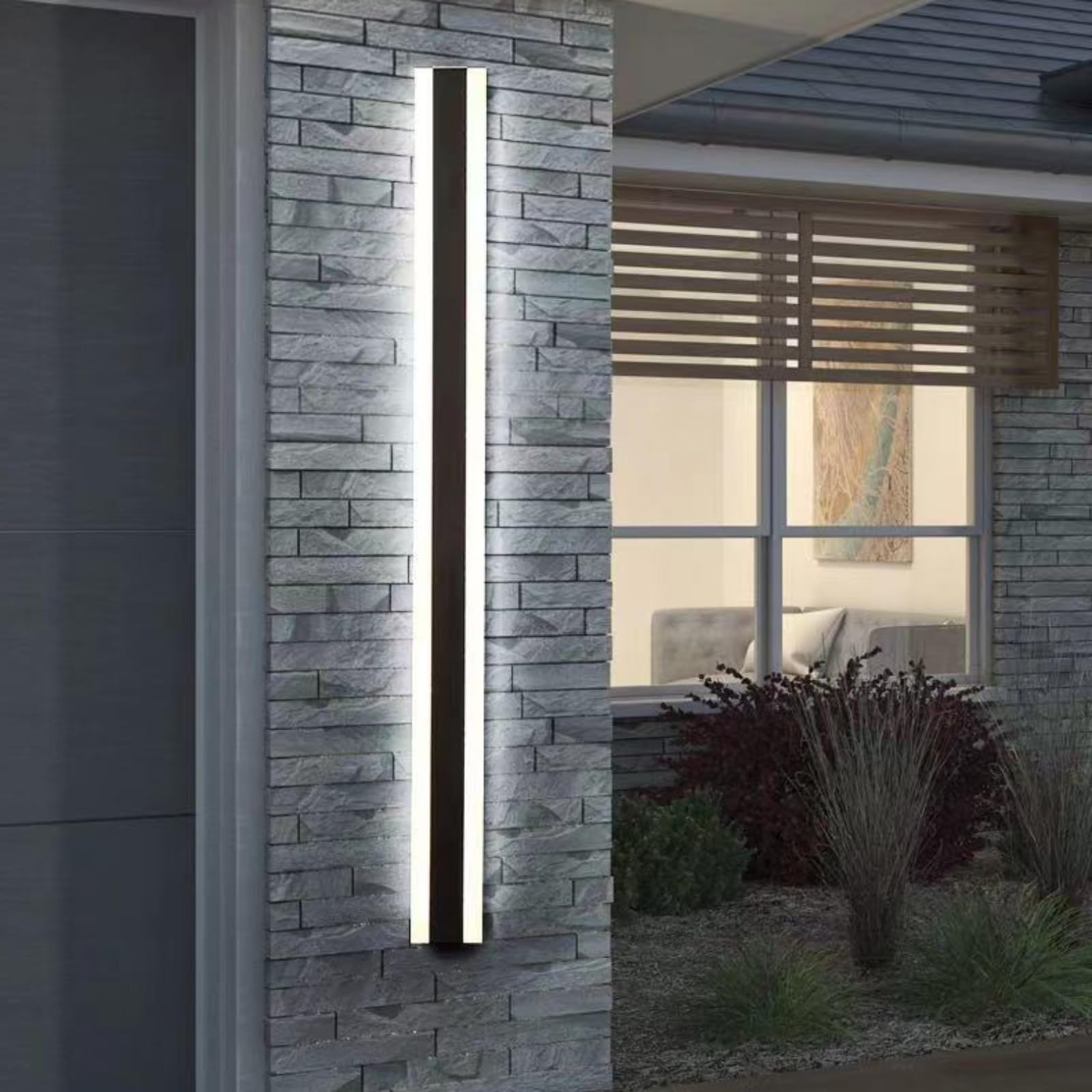 Applique murale extérieur LED noire IP67 étanche pour jardin et design de terrasse moderne