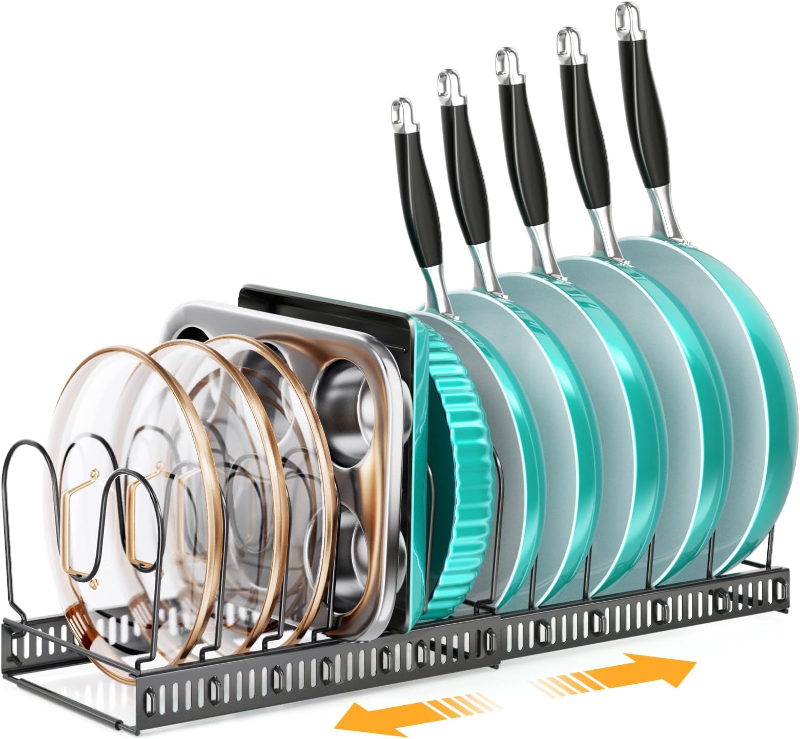 Amazon.com: MUDEELA 8-Tier Adjustable Pot Organizer Racks with 3 DIY ...