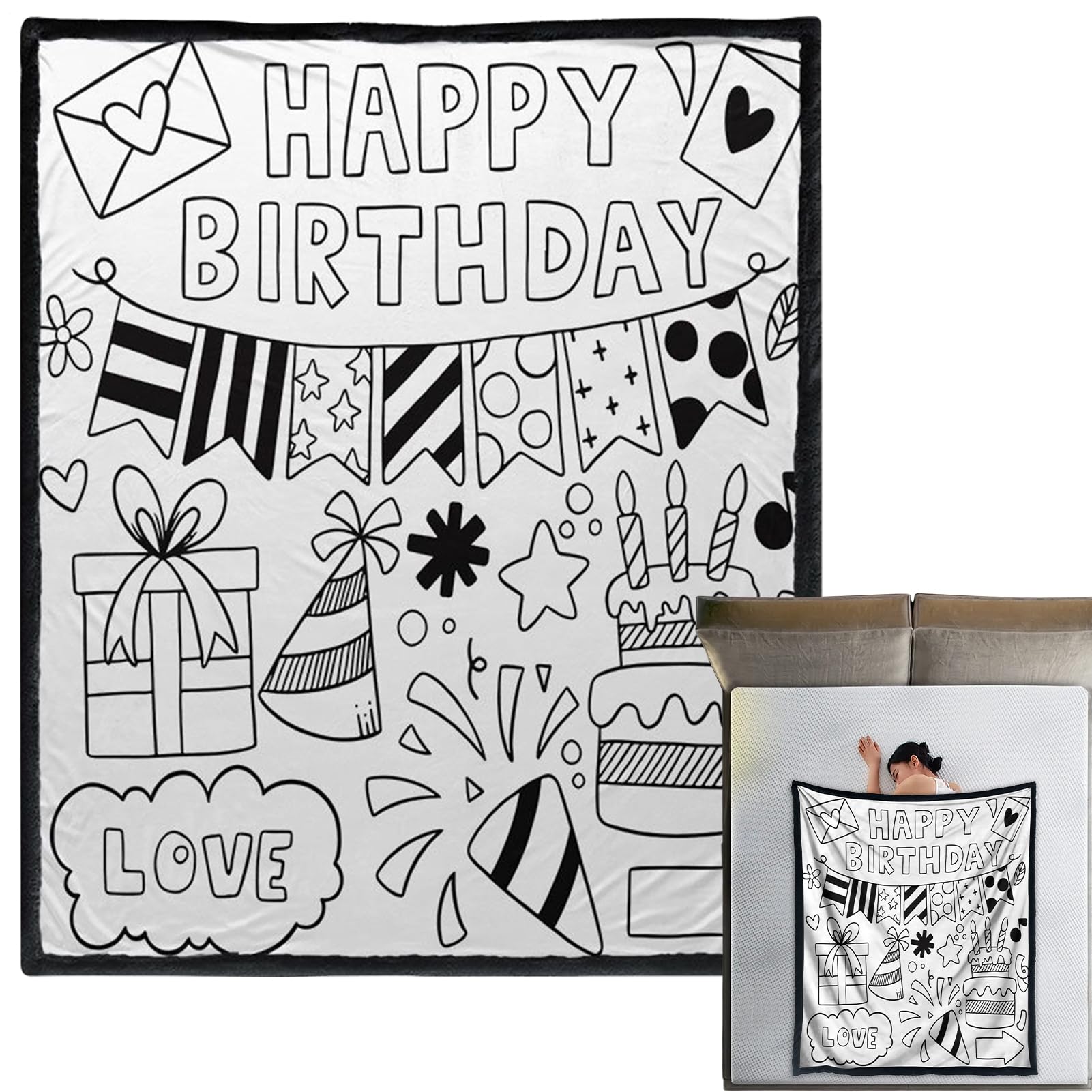 Couverture de couleur avec surligneurs cadeau idéal pour fêtes