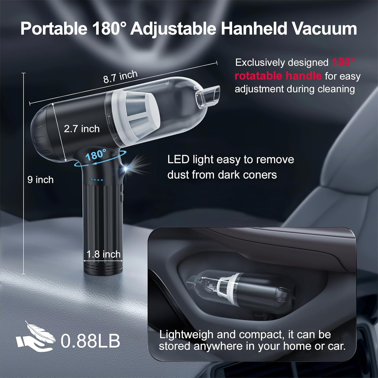 Unleashing Power: The Ultimate 4-in-1 Handheld Car Vacuum Cleaner Review