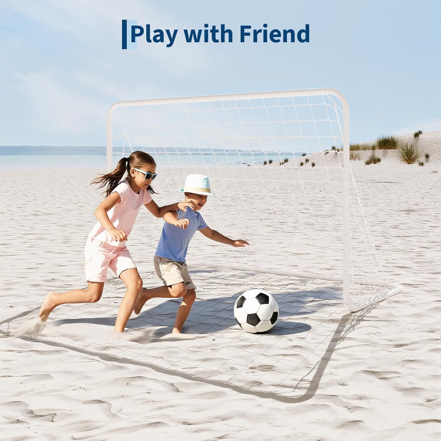 Porta Da Calcio Allenamento 5-in-1 Dimensione 7x5FT, Rete Rimbalzo Addestramento Passaggi e Controllo Palla, Struttura Metallica Resistente, Facile Assemblaggio Per Giardino Esterno