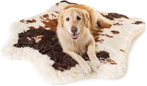 PupRug Orthopedic Dog Bed for Large Dogs with Fluffy Soft
