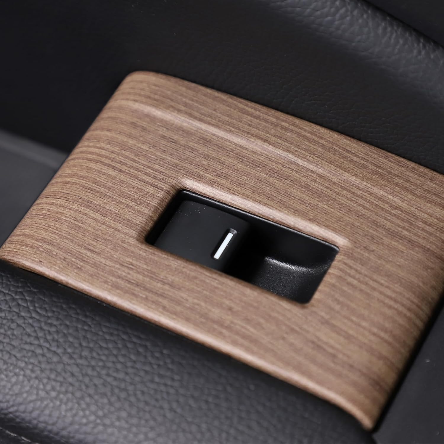 4PCS Window Lift Switch Panel Frame Cover Trim for Honda Pilot 2016-2022/ Passport 2019-2023, ABS Material Car Door Window Glasses Lifter Button Decoration Accessories (Pear Wood Grain)