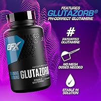 Vista 3 de EFX Sports Training Ground Glutazorb Caps Suplemento de píldora de glutamina altamente concentrado, pH correcto, digestión y apoyo inmunológico