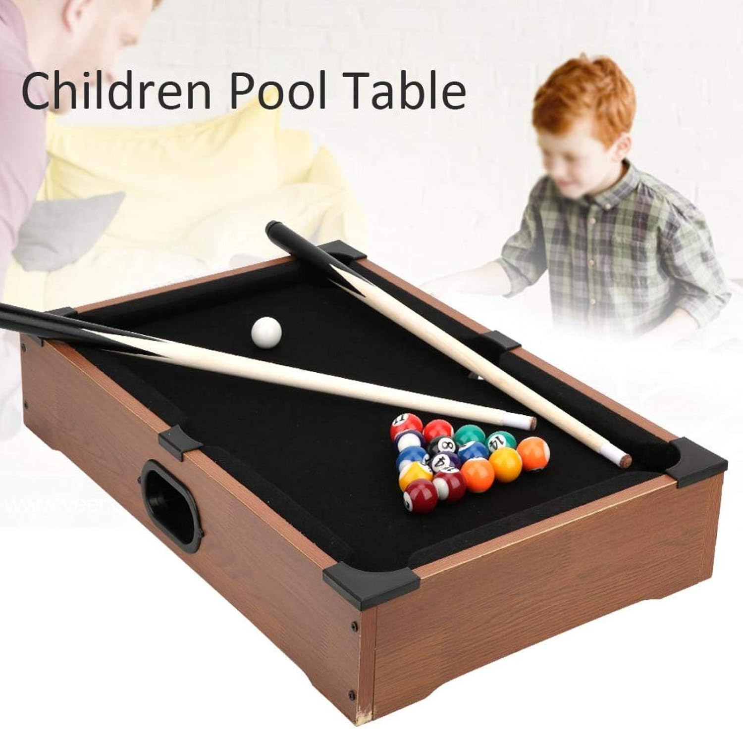 SALUTUYA Children Pool Toy Safe Educational Tabletop Children Pool Table,for Leisure : Sports & Outdoors