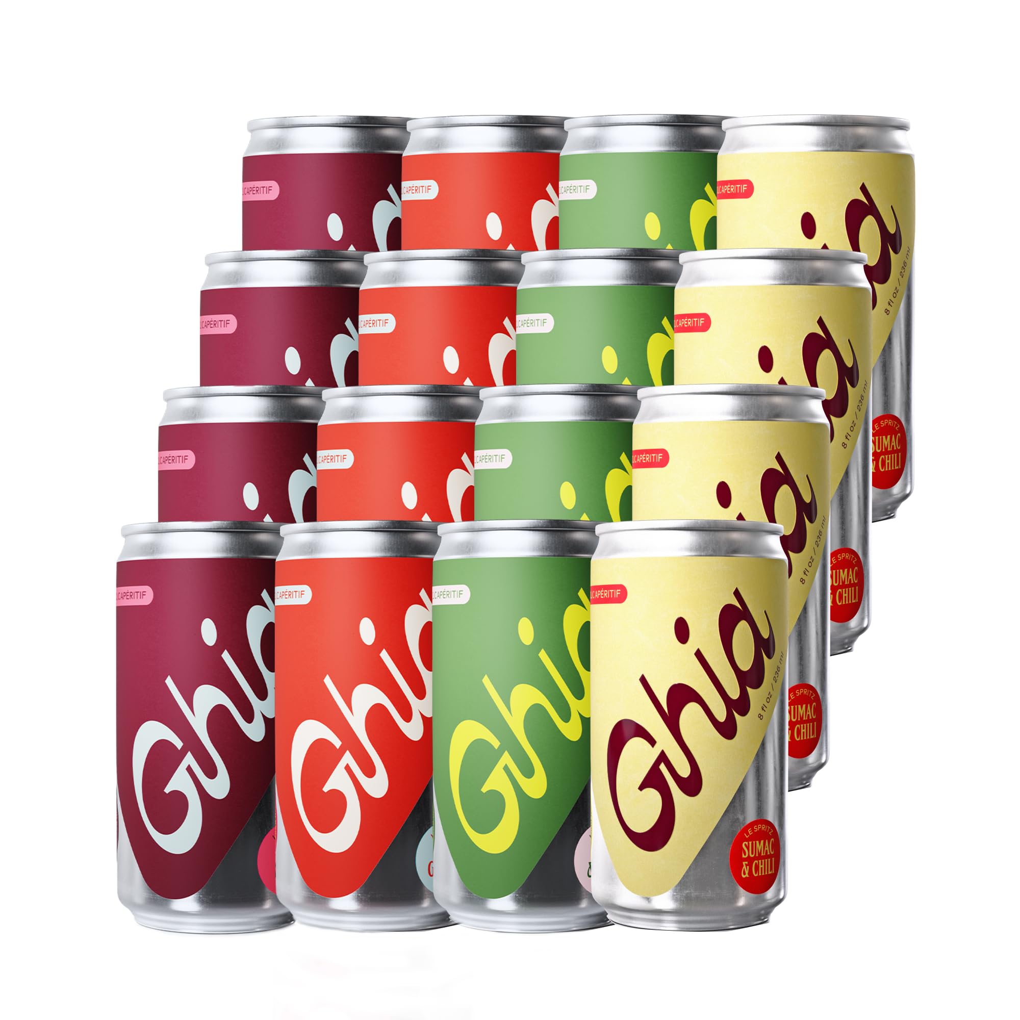 Amazon.com : Ghia Non-Alcoholic Le Spritz | Variety 16-Pack