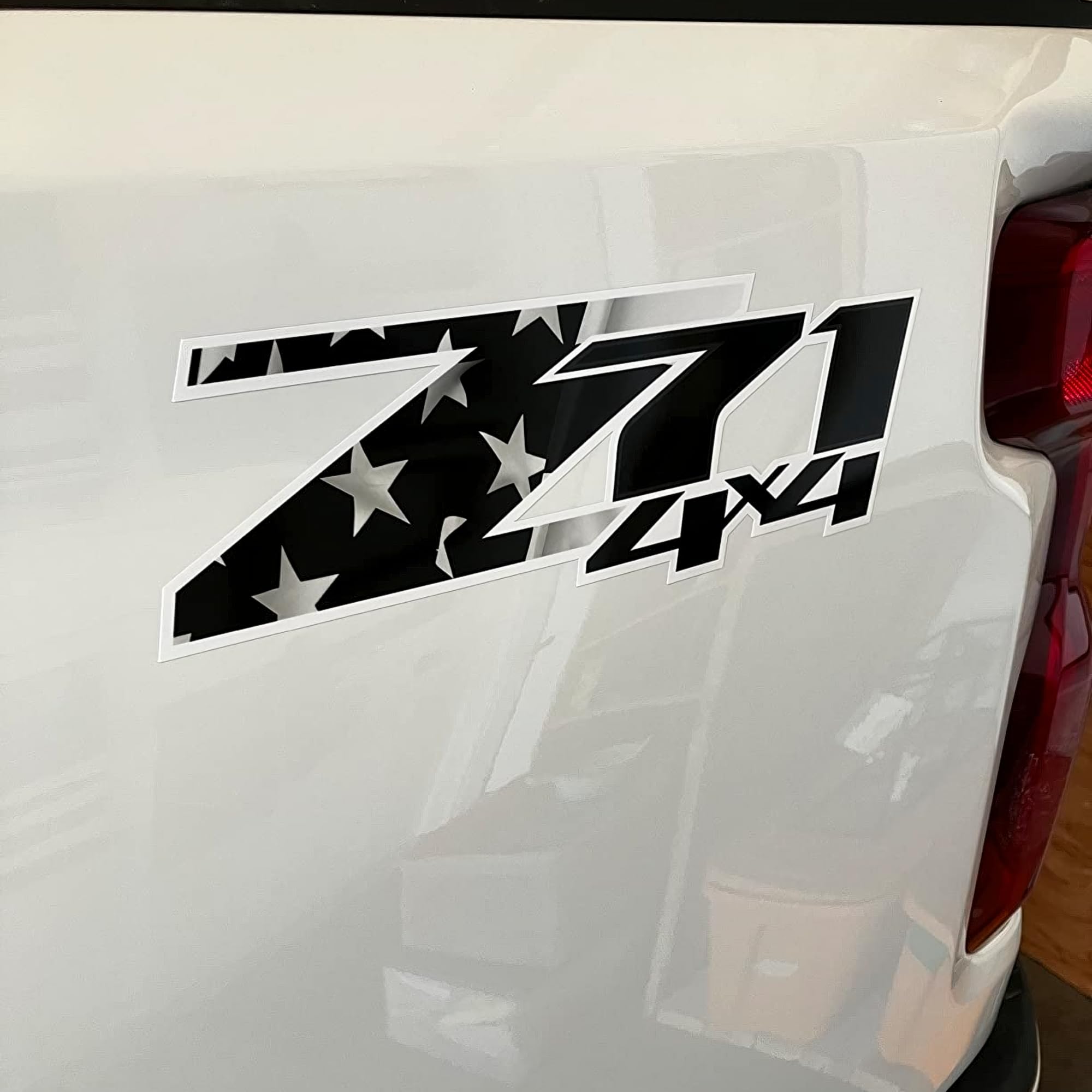 Amazon.com - Z71 4x4 USA Flag Black- 1500 2500 HD Stickers OEM