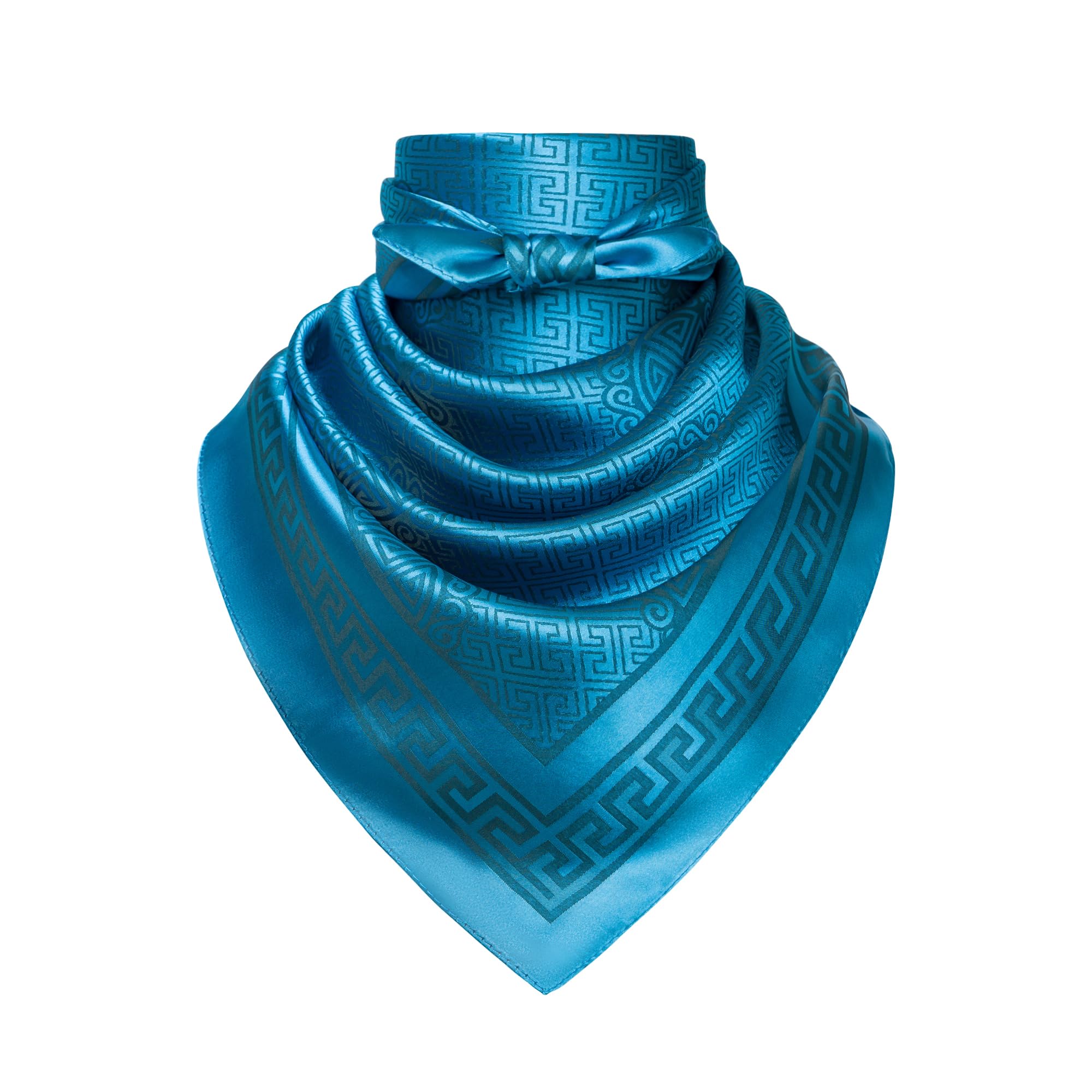35" Men's Large Square Jacquard Scarf - Cowboy Wild Rugged Style, With Gift Packed