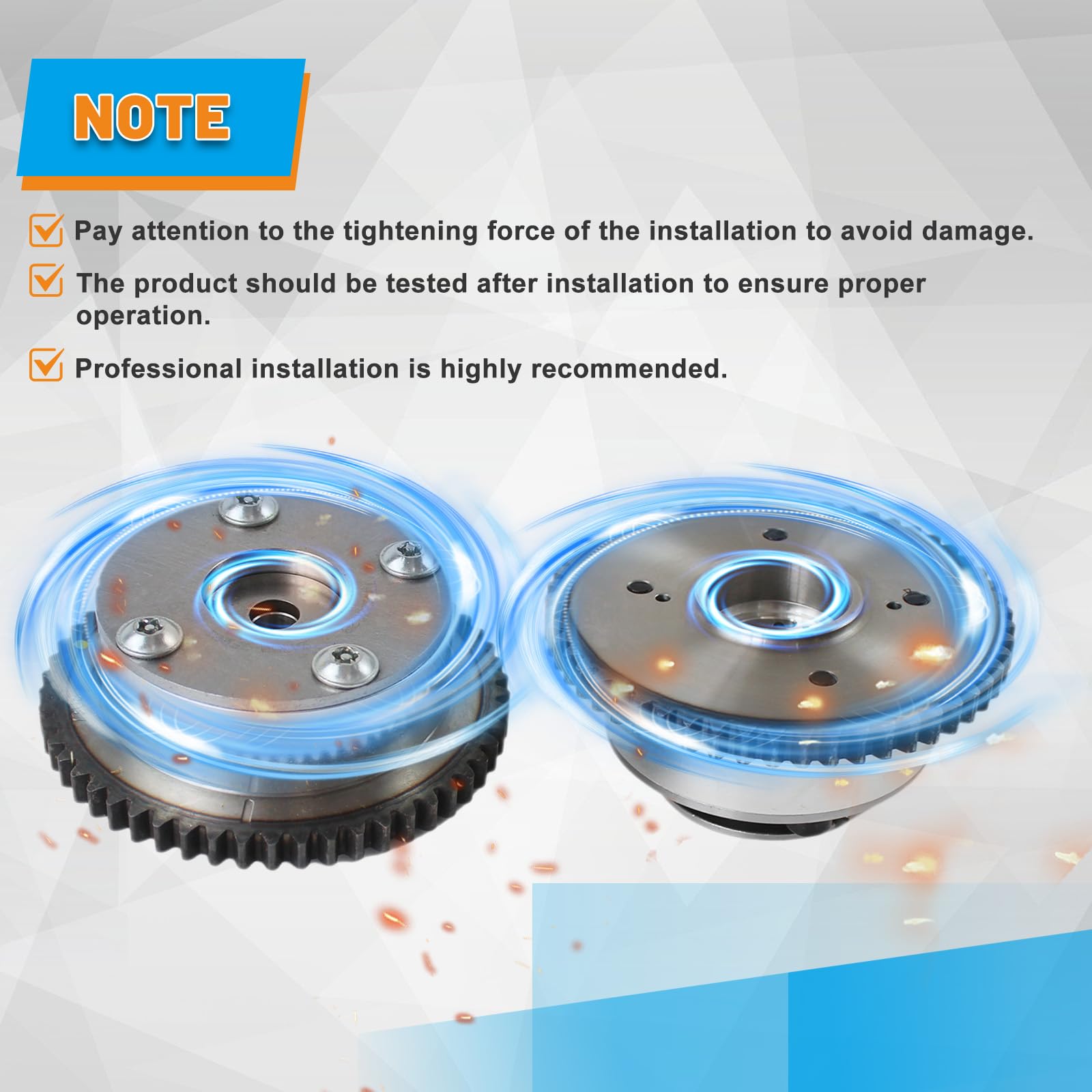 JDMON Variable Valve Timing (VVT) Sprocket Gear For Hyundai Kia 2017-2021 - Replaces 24350-2E700