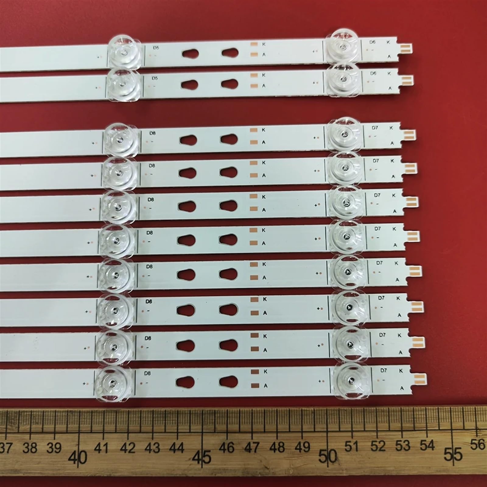 20 Pezzi (2TV) Striscia di retroilluminazione a LED 6 lampade 54 cm Compatibile for Haier 55V71 55V52 Striscia di Luce LED55D06A-ZC29AG-02E 0355006211E(2TV(20pcs))