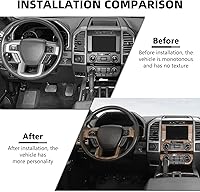 Vista 2 de para F150 Kit de moldura interior, 11 piezas de tablero de consola central y cubierta de panel de navegación compatibles con accesorios interiores
