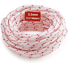 3.5mm 40ft Recoil Starter Rope Pull Cord for Lawn Mower Cord Recoil Rope Nylon Starter Cord Recoil Starter Rope