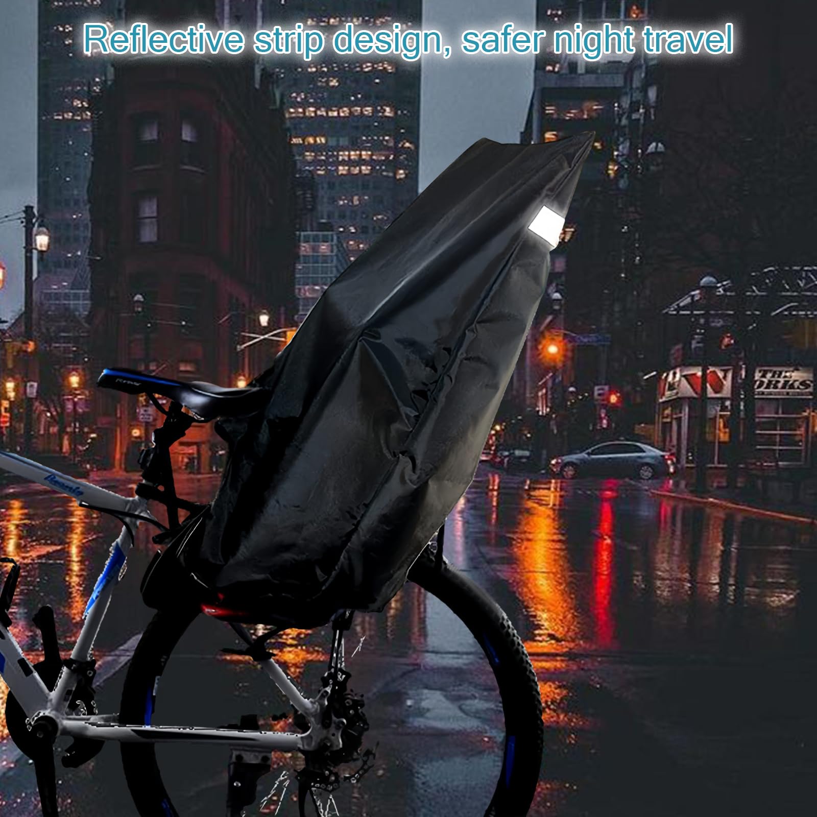 Regenschutz Für Kinderfahrradsitz Hinten - Wasserdichte Abdeckung Mit Großem Innenraum