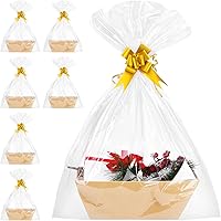 Vista 20 de Paquete de 10 cestas rosas vacías para regalos