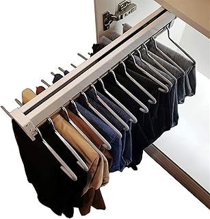 Part-out Wall Wiszący Wieszak, Chowany Szafa Wisząca Rodka Wiszące Rack, Szafa Oszczędzająca Przestrzeń, Używany Do Szalik/Spodnie/Stojak Na Ręczniki (Size : 500mm)