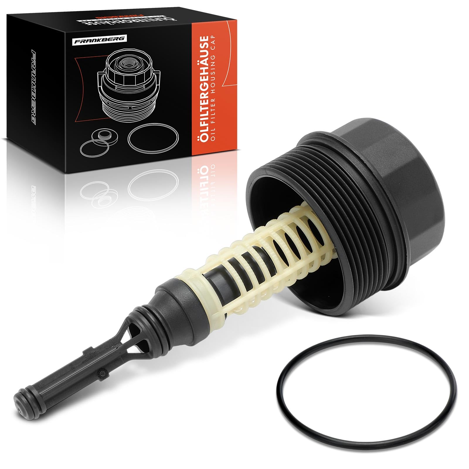 Frankberg Alloggiamento filtro olio Compatibile con Classe C W202 C 220 CDi Classe C W203 C 200 CDi C 220 CDi Classe C W204 C 220 CDi C 220 CDi 4m.a.t.i.c C 250 CDi Replace# 6111800210