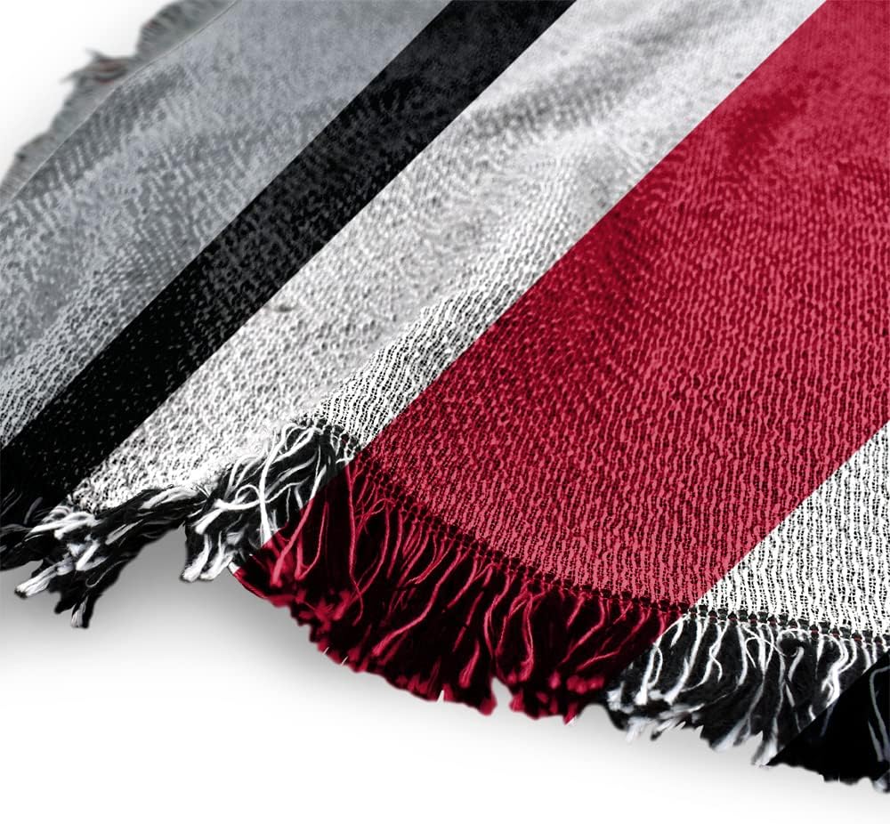 LOGOVISION The Ohio State University Blanket, 50"x60" Primary Logo Woven Tapestry Cotton Blend Fringed Throw Blanket - Image 3