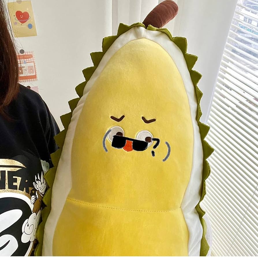 BabyThreフルーツ,ドリアンといちごキャラクター ぬいぐるみ 2体
