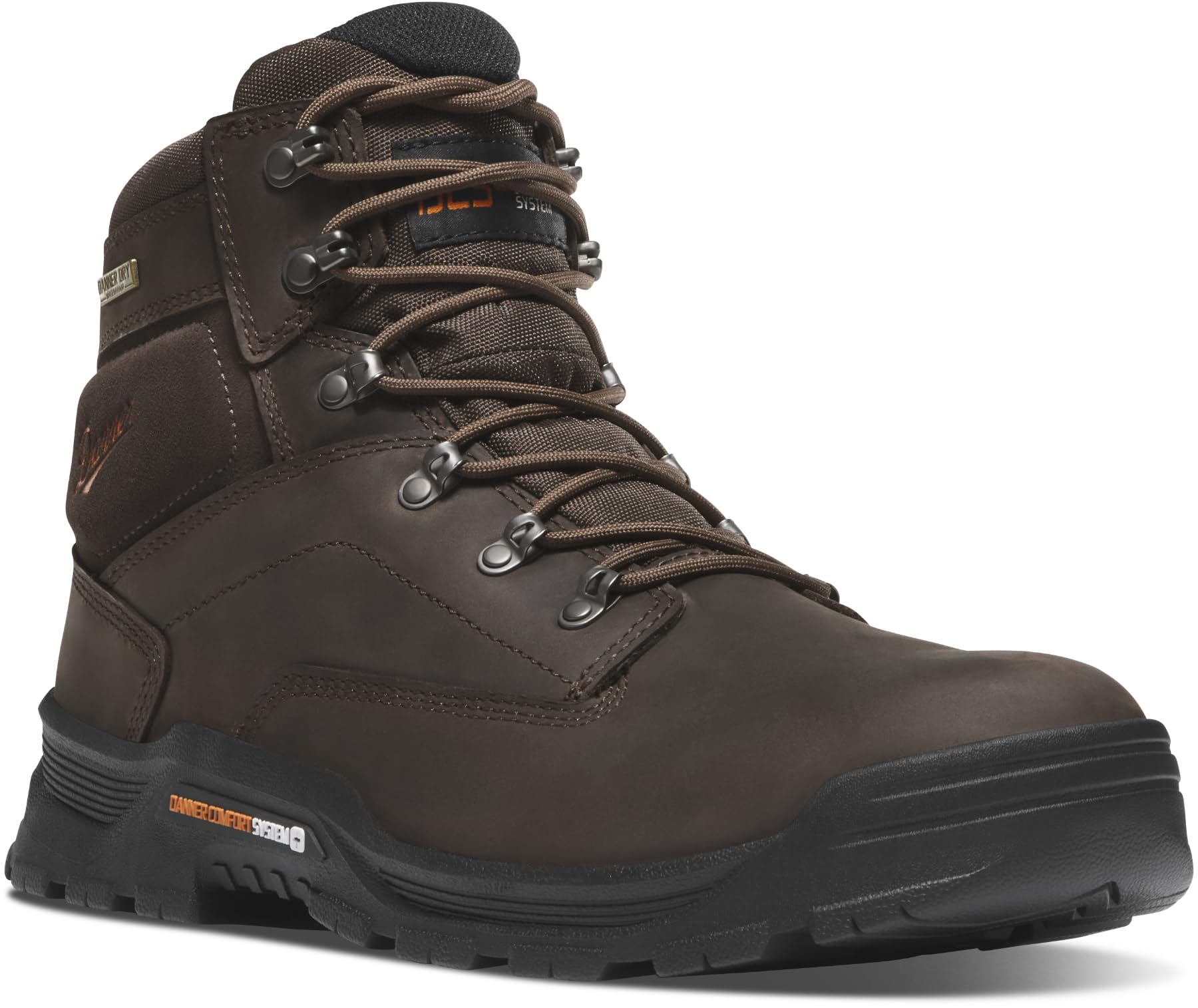 Danner Crafter 2.0 6" Men's Boots, Industrial-and-Construction-Boots, Waterproof, Durable Leather, Slip-Resistant Sole