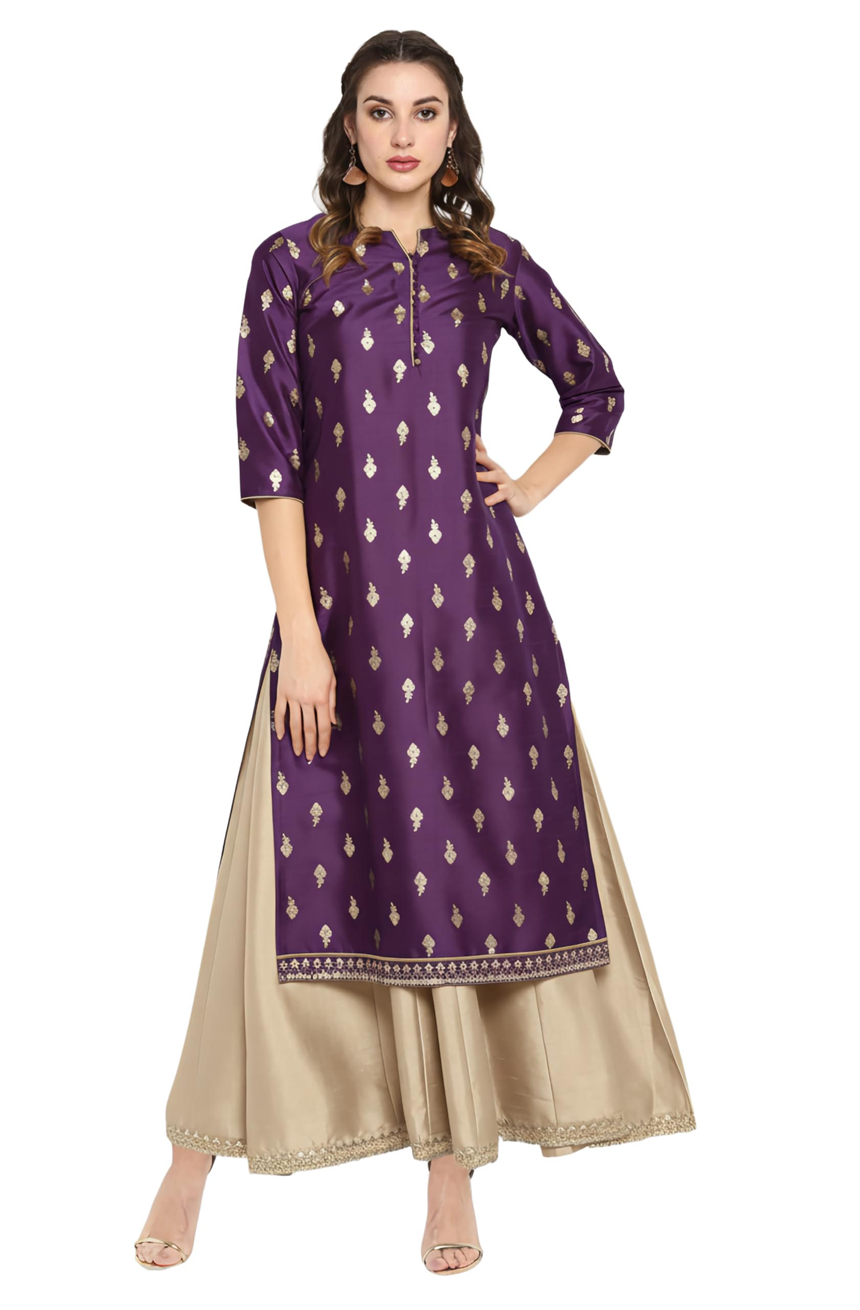 Janasya Women Kurta with Long Inner
