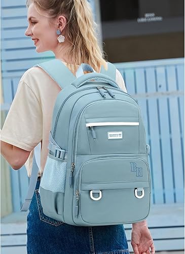 Miniatura 2 de CAMTOP Mochila escolar para laptop universitaria con puerto de carga USB, bolsa de libros para computadora de 15.6 pulgadas para mujeres y niñas,