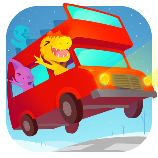 Dinosaurier-Busspiele für Kinder - Schulbusspiele für Kinder