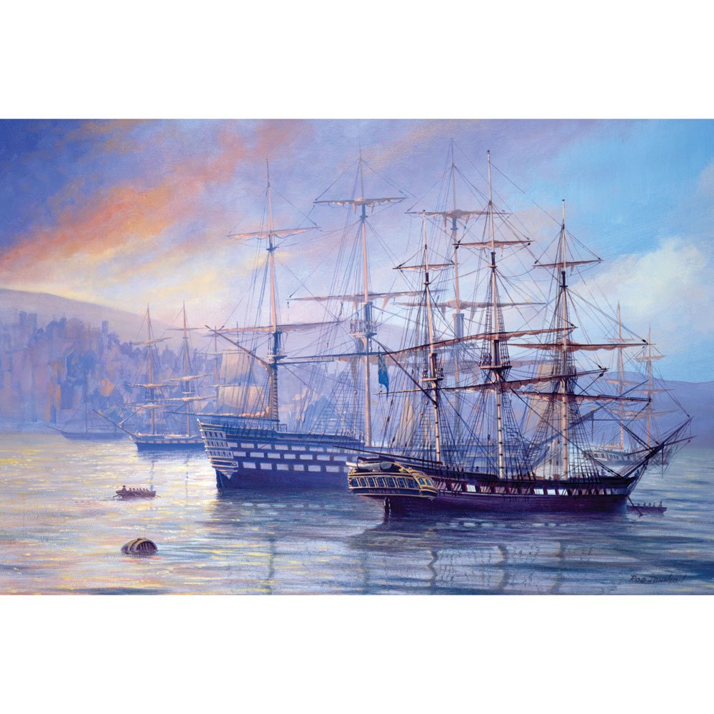 Bits and Pieces - 1000 Piece Jigsaw Puzzle for Adults - Frigate and First Rate - 1000 pc Ships, Boats Jigsaw by Artist Rob Johnson