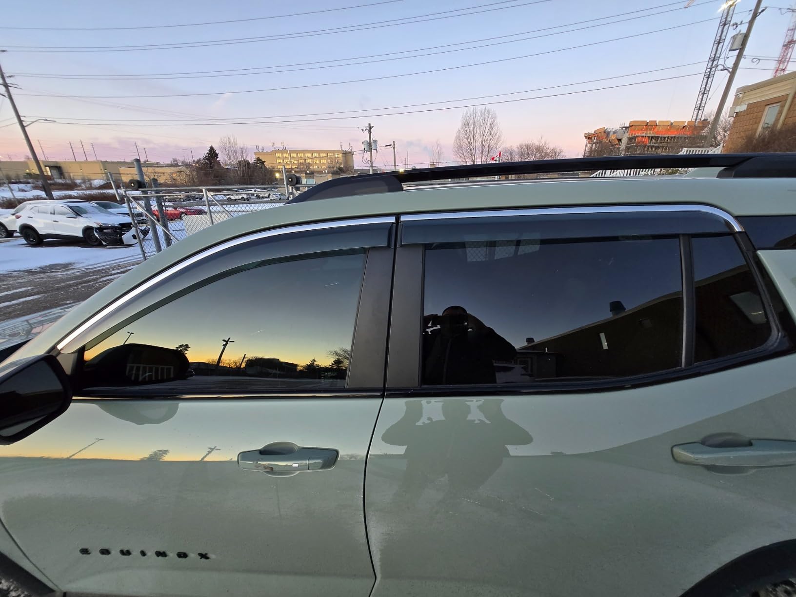 VESUL Window Deflectors For 2025 Chevy Equinox – 4-Piece Smoke Tinted Rain Guards, No-Drill Installation - View #5