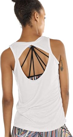 icyzone Womens Workout Athletic Tank Top