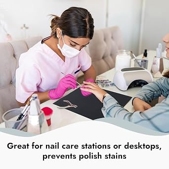 125 PCS Dental Bibs Disposable, 3 Ply Waterproof Black Patient Bibs