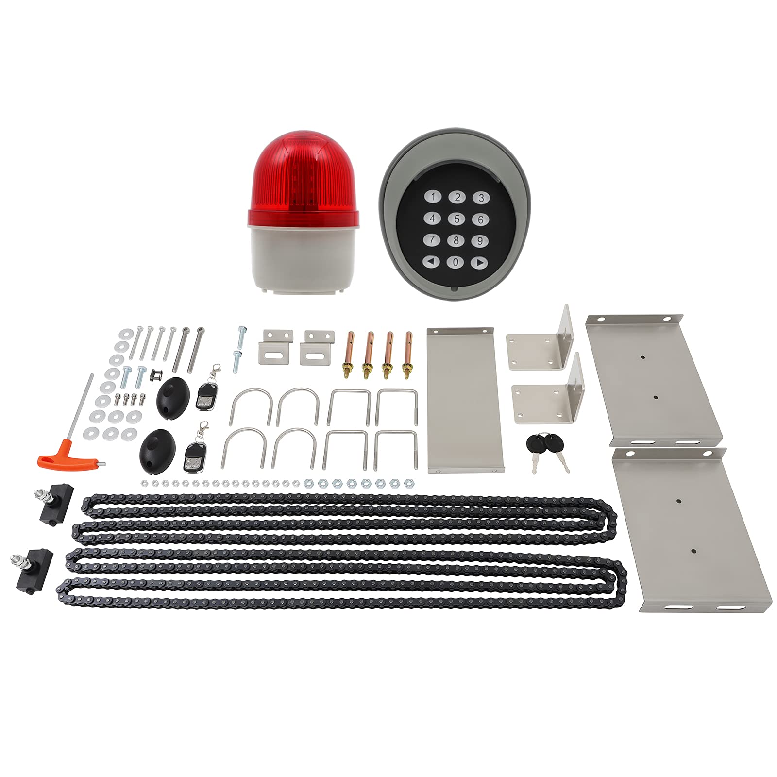 1800 Lb Automatic Sliding Gate Kit Opener Electric Rolling Driveway